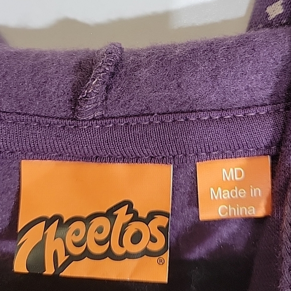 Cheetos Dangerously Cheesy Long Sleeve Tie-Dye Hoodie Junior Unisex Size M - Picture 4 of 8